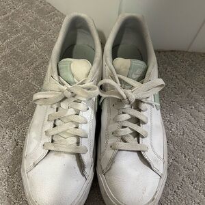 Nike White and Mint Sneakers
